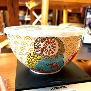 Dutch Wax Owl Bowl with Vent Cap Cover (7)